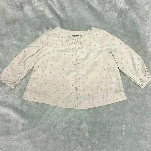GAP - long sleeve lightweight double layered  dress. Size 6-12 months - Picture 1 of 4
